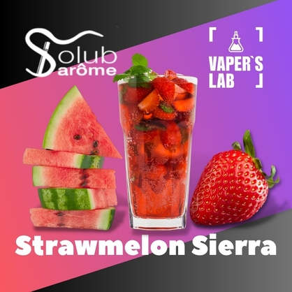 Фото, Відеоогляди на Преміум ароматизатор для електронних сигарет Solub Arome "Strawmelon Sierra" (Коктейль з кавуном та полуницею) 