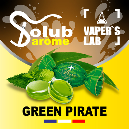 Фото, Видео, ароматизатор для самозамеса Solub Arome "Green pirate" (Мятные конфеты) 