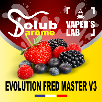 Фото, Відеоогляди на Компоненти для самозамісу Solub Arome "EvolutionFred Master V3" (Ягоди та смородина) 