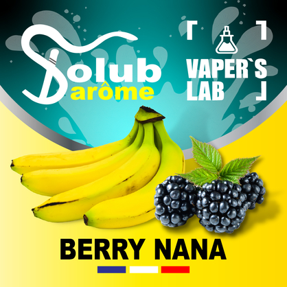 Фото, Відеоогляди на Кращі смаки для самозамісу Solub Arome "Berry nana" (Банан та ожина) 