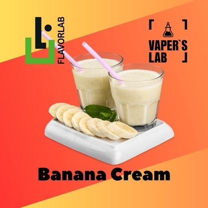 Фото на Ароматизатор для вейпа Flavor Lab Banana Cream 10 мл