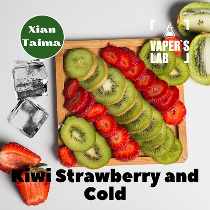 Фото, Видео, Аромки для самозамеса Xi'an Taima "Kiwi Strawberry and Cold" (Киви с клубникой и холодком) 