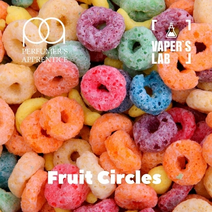 Фото, Відеоогляди на Натуральні ароматизатори для вейпів TPA "Fruit Circles" (Фруктові кільця) 