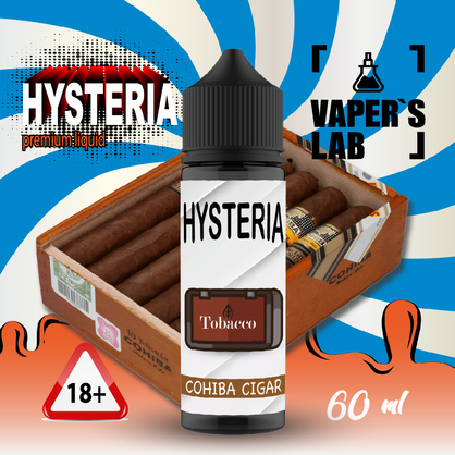 Фото жижа для вейпа hysteria cohiba cigar 30 ml