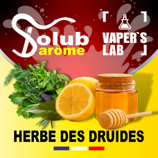 Натуральные ароматизаторы для вейпов Solub Arome Herbe des druides Травы с лимоном и медом