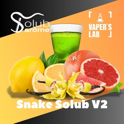 Фото, Видео, Купить ароматизатор Solub Arome "Snake Solub V2" (Абсент ваниль лимон грейпфрут) 