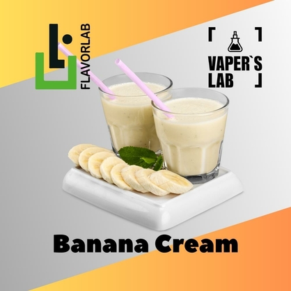 Фото на Ароматизатор для вейпа Flavor Lab Banana Cream 10 мл