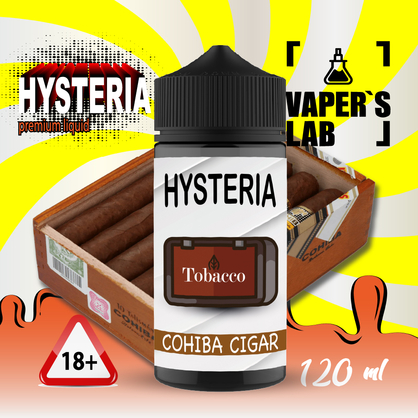 Фото жижа для вейпа 30 грн hysteria cohiba cigar 100 ml