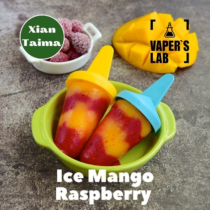 Фото, Відеоогляди на Ароматизатори для вейпа Xi'an Taima "Ice Mango Raspberry" (Холодний манго та малина) 