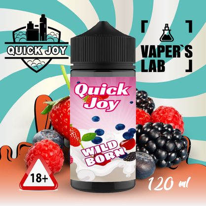 Фото, Відео на Заправки для вейпа Quick Joy Wild born 120ml