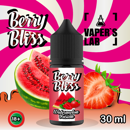 Фото сольова жижа top berry bliss watermelon fusion 30 мл