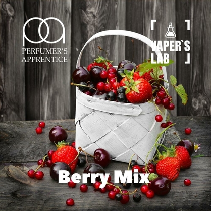 Фото, Відеоогляди на Натуральні ароматизатори для вейпа TPA "Berry mix" (Ягідний мікс) 