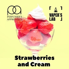Аромки для вейпа TPA "Strawberries and Cream" (Полуниця з кремом)