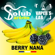 Ароматизатори для вейпа Solub Arome Berry nana Банан та ожина