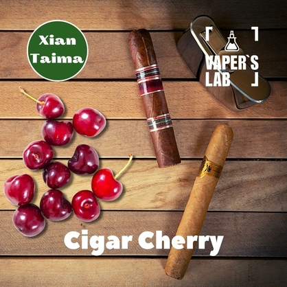 Фото, Видео, Аромки для вейпов Xi'an Taima "Cigar Cherry" (Сигара с вишней) 