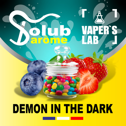 Фото, Видео, Арома для самозамеса Solub Arome "Demon in the dark" (Черника клубника и жвачка) 