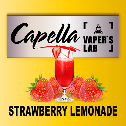 Фото на аромку Capella Strawberry Lemonade Клубничный лимонад