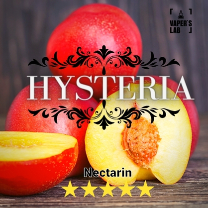 Фото купити заправку для електронної сигарети hysteria nectarine 30 ml