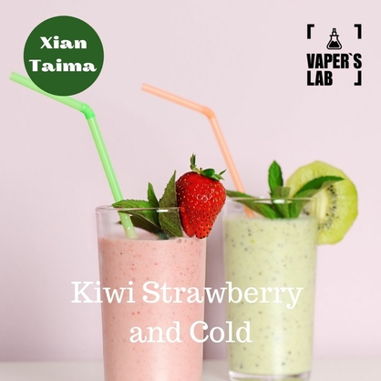 Фото, Видео, Аромки для самозамеса Xi'an Taima "Kiwi Strawberry and Cold" (Киви с клубникой и холодком) 