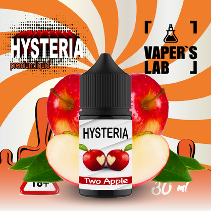 Фото, Видео на солевую жидкость для пода Hysteria Salt "Two Apple" 30 ml