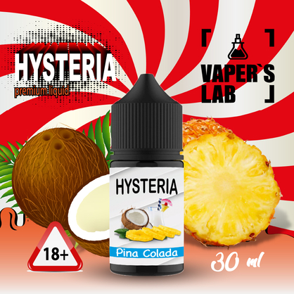 Фото, Відеоогляди Рідина Salt Hysteria Salt Pinocolada 30 ml