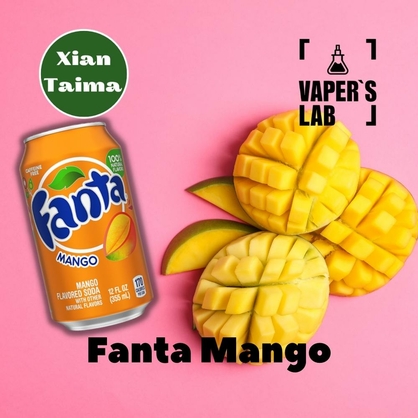 Фото, Видео, Ароматизаторы для вейпа купить украина Xi'an Taima "Fanta Mango" (Фанта манго) 