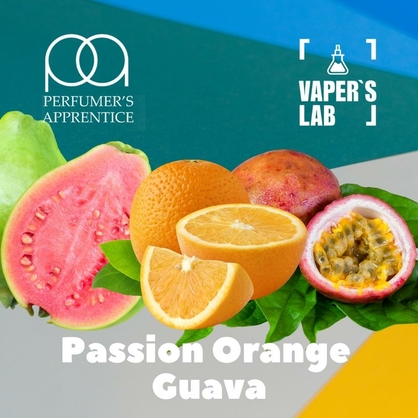 Фото, Видео, Аромки для вейпов TPA "Passion orange guava" (Маракуйя Апельсин Гуава) 