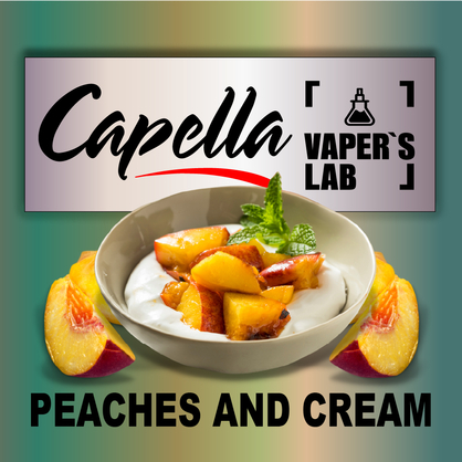 Фото на аромку Capella Peaches and Cream Персики и крем