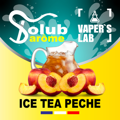 Фото, Видео, Ароматизаторы для вейпа Solub Arome "Ice-T pêche" (Персиковый чай) 