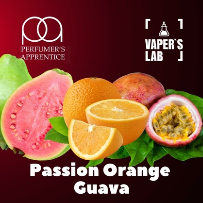 Фото, Видео, Аромки для вейпов TPA "Passion orange guava" (Маракуйя Апельсин Гуава) 