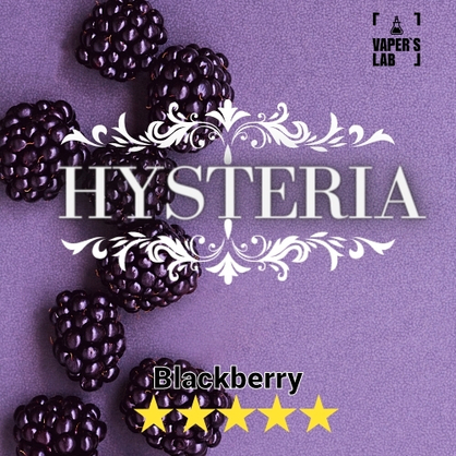 Фото заправка для вейпа з нікотином hysteria blackberry 30 ml