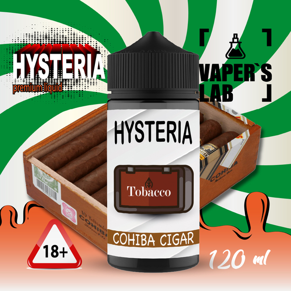 Отзывы  жидкость для вейпа бесплатно hysteria cohiba cigar 100 ml