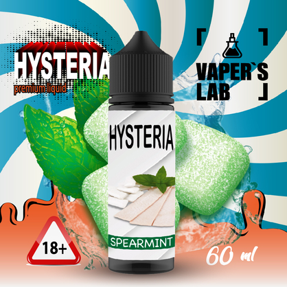 Фото заправки до вейпа hysteria spearmint 30 ml