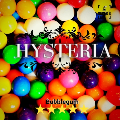 Фото рідина для вейпа без нікотину hysteria bubblegum 30 ml