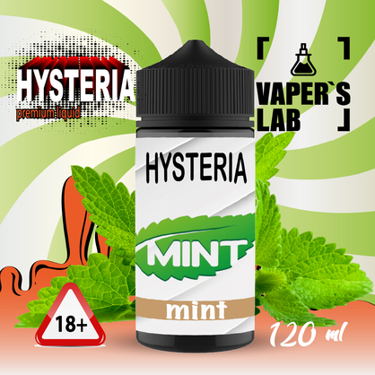 Фото жижа для вейпа до 100 грн hysteria mint 100 ml