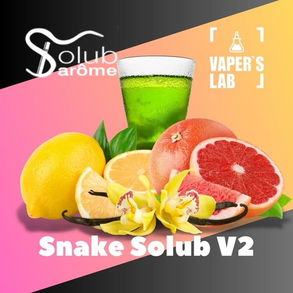 Отзывы на Компоненты для самозамеса Solub Arome "Snake Solub V2" (Абсент ваниль лимон грейпфрут) 