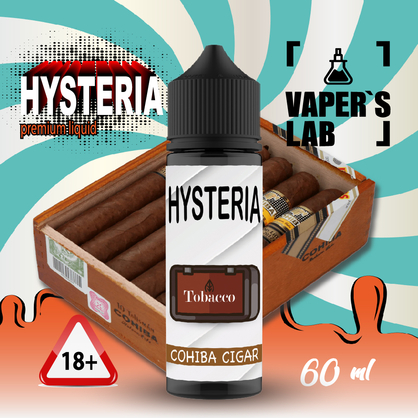 Фото жижа для вейпа hysteria cohiba cigar 30 ml