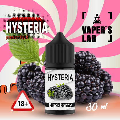 Фото, Відеоогляди Рідина Salt Hysteria Salt Blackberry 30 ml