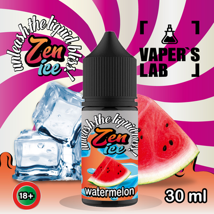 Фото жидкость для пода zen salt ice watermelon 30ml