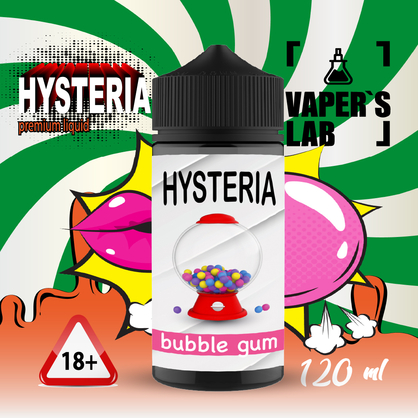 Фото жижа для вейпа без никотина купить hysteria bubblegum 100 ml