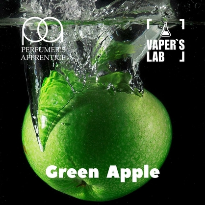 Фото, Відеоогляди на Натуральні ароматизатори для вейпів TPA "Green Apple" (Зелене яблуко) 