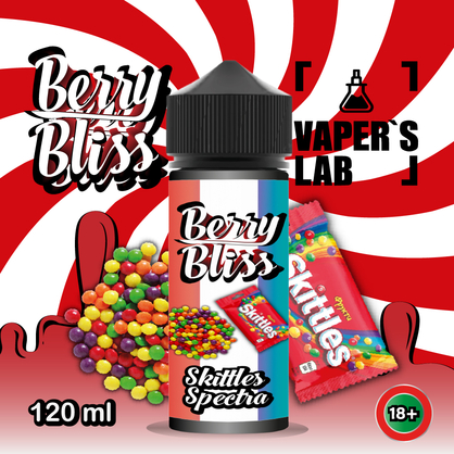 Фото жижки для вейпа berry bliss skittles spectra 120 мл (конфеты скитлс)