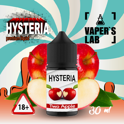 Фото, Видео на солевую жидкость для пода Hysteria Salt "Two Apple" 30 ml