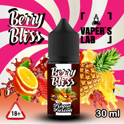 Фото сольова жижа для пода berry bliss tropic fusion 30 мл