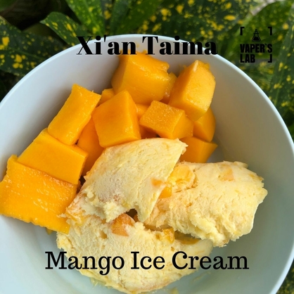 Фото, Видео, Премиум ароматизатор для электронных сигарет Xi'an Taima "Mango Ice Cream" (Манго мороженое) 