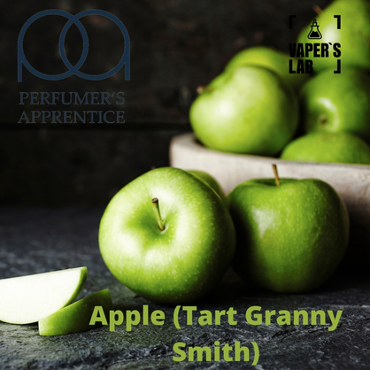 Фото, Видео, Премиум ароматизаторы для электронных сигарет TPA "Apple (Tart Granny Smith)" (Зеленое яблоко) 