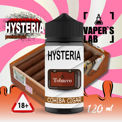 Фото жижа для вейпа 30 грн hysteria cohiba cigar 100 ml