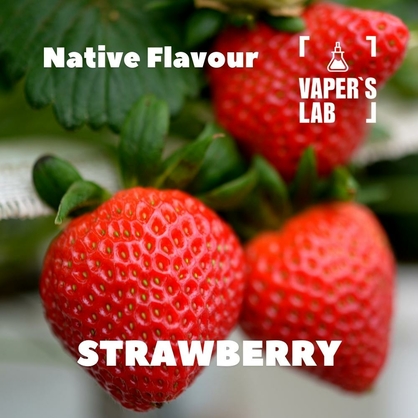 Фото, Відеоогляди на Преміум ароматизатор для електронних сигарет Native Flavour "Strawberry" 30мл 