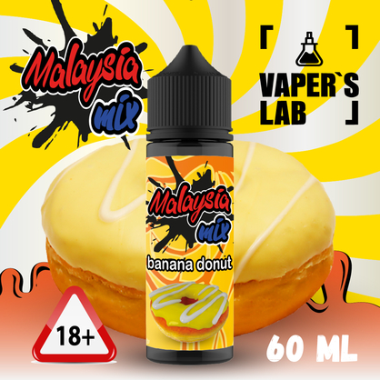 Фото, Відео на Рідини для вейпа Malasian MIX Banana donut 60ml