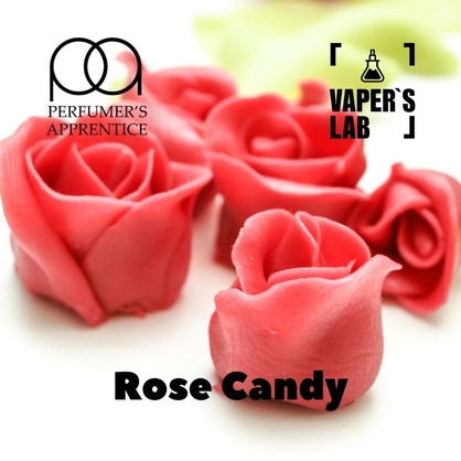 Фото, Видео, Пищевой ароматизатор для вейпа TPA "Rose Candy" (Леденцы с лепестками розы) 